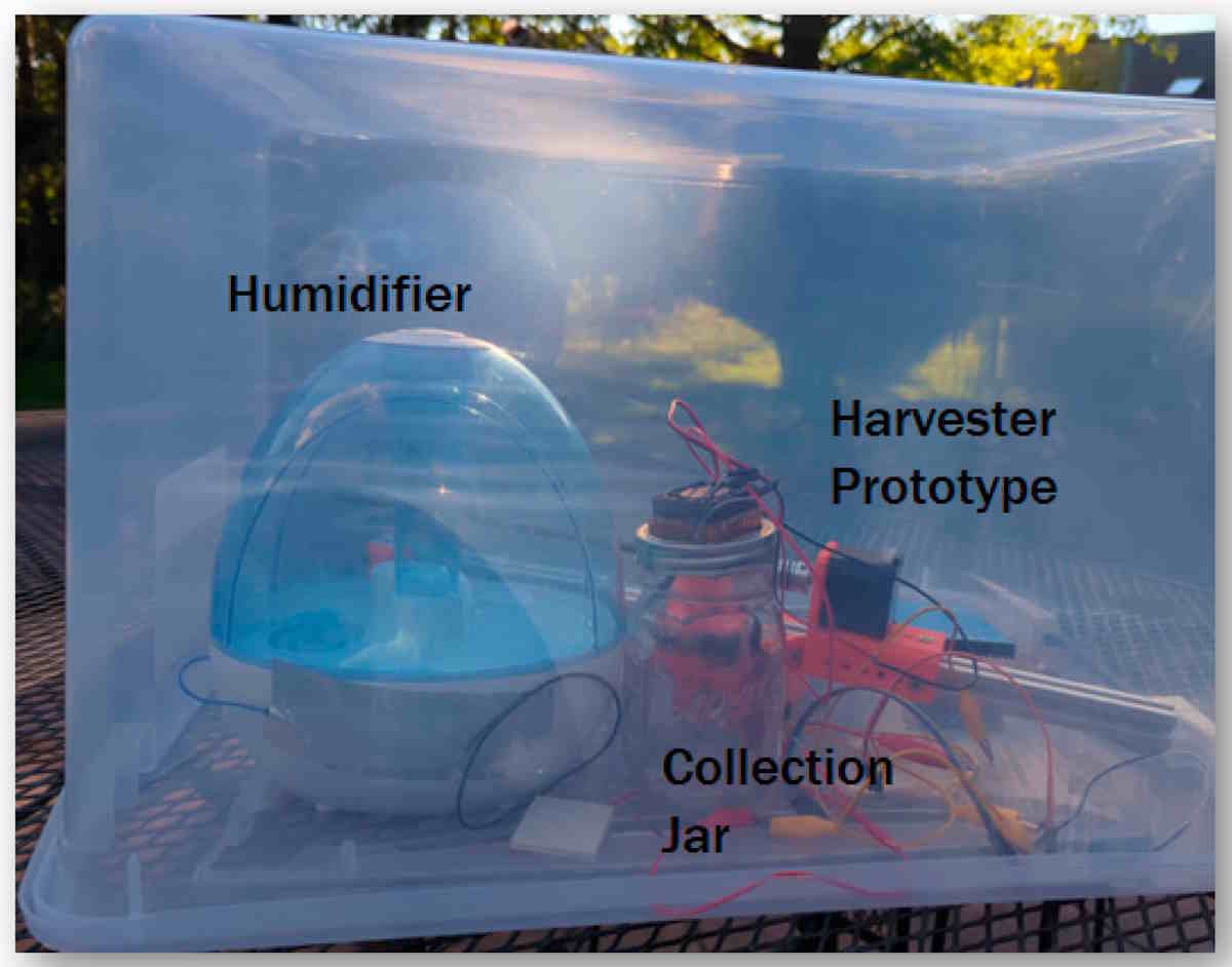 Portable water-harvesting-device