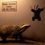 Badger meets street art