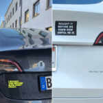 Bumper stickers anti-Musk