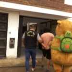 policeman dressed like a capibara