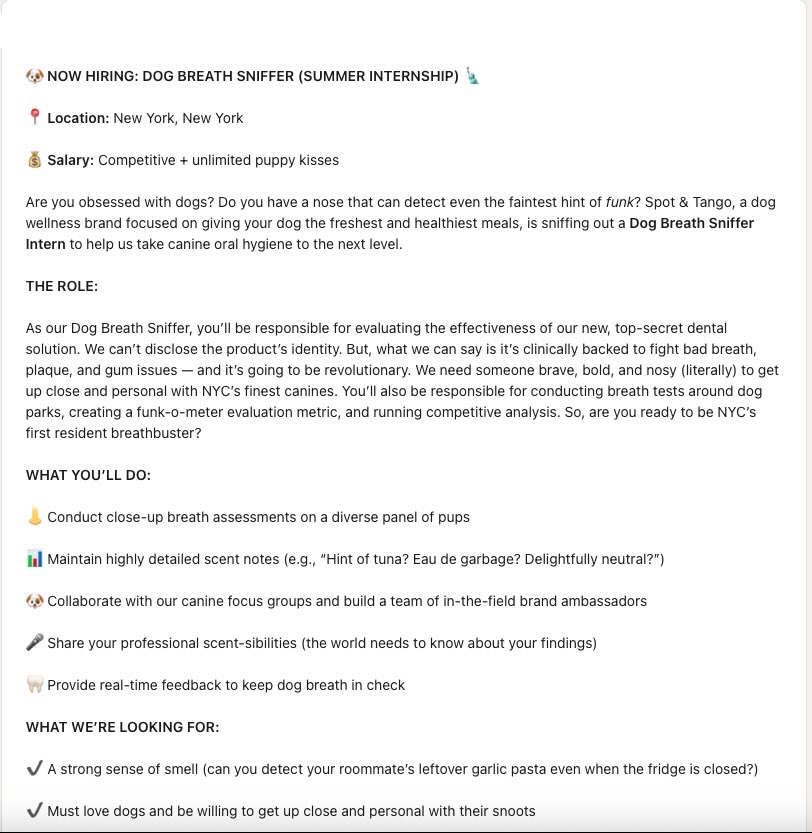 job offer