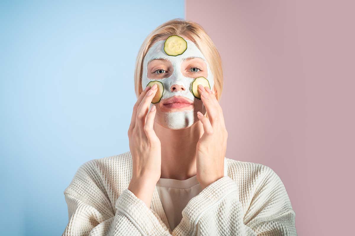 Skin care concept. Face cream.