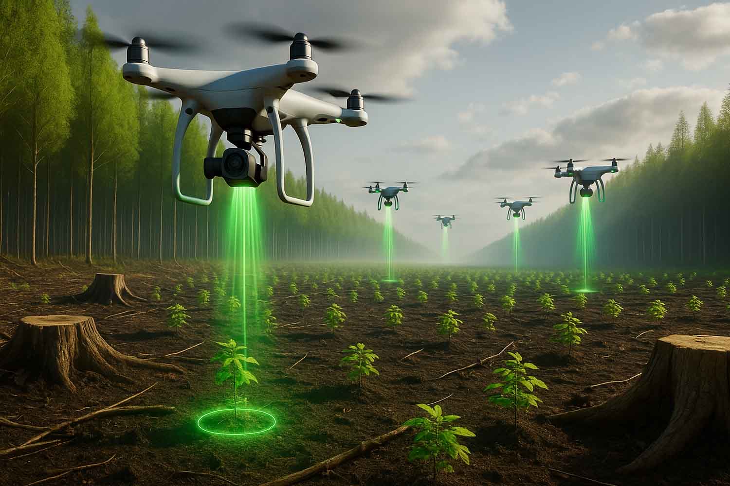 Drones reforestation