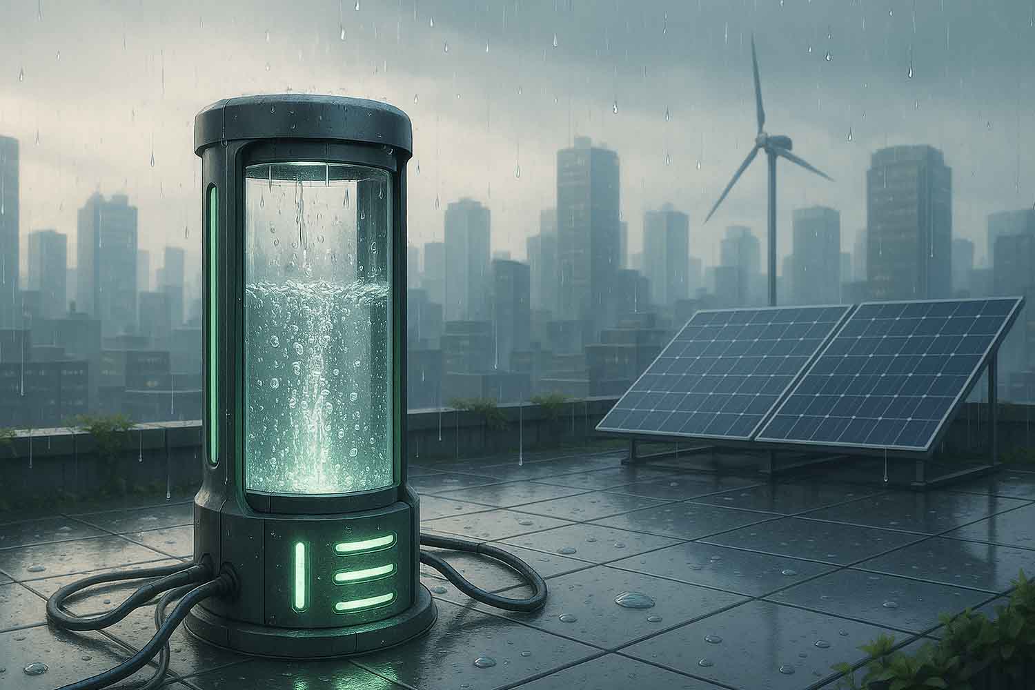 Clean energy from rain