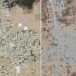 Gaza images from satellite