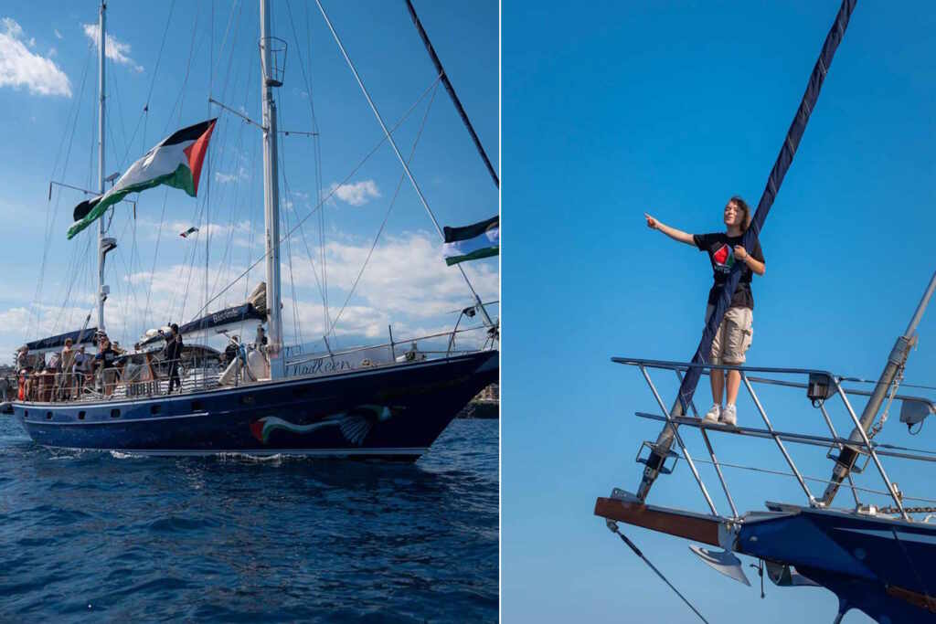 Greta Thunberg and other activists sail toward Gaza