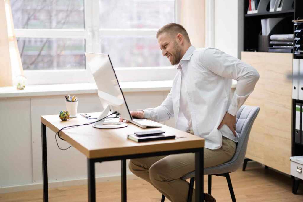 Office chair butt