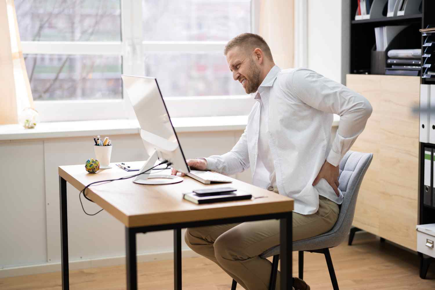 Office chair butt