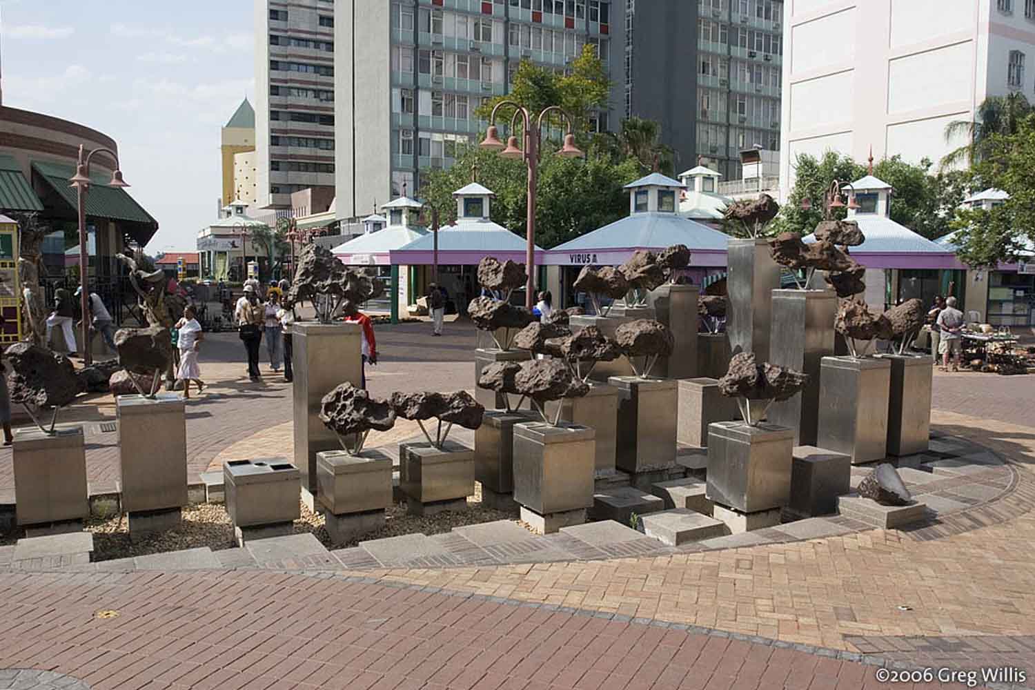 Namibia, meteorite fountain