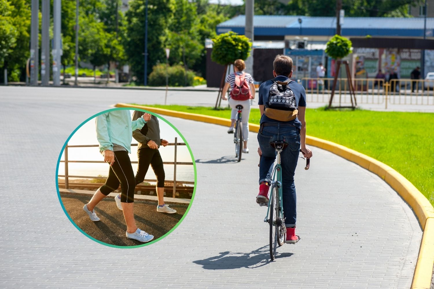 walking vs cycling