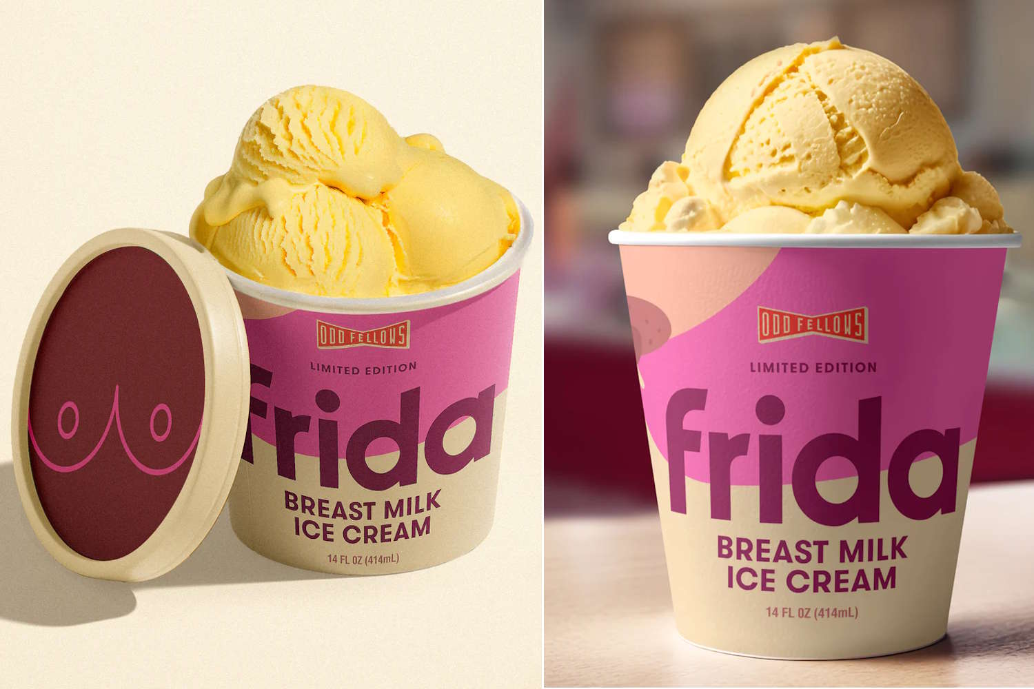 Frida ice cream breast milk