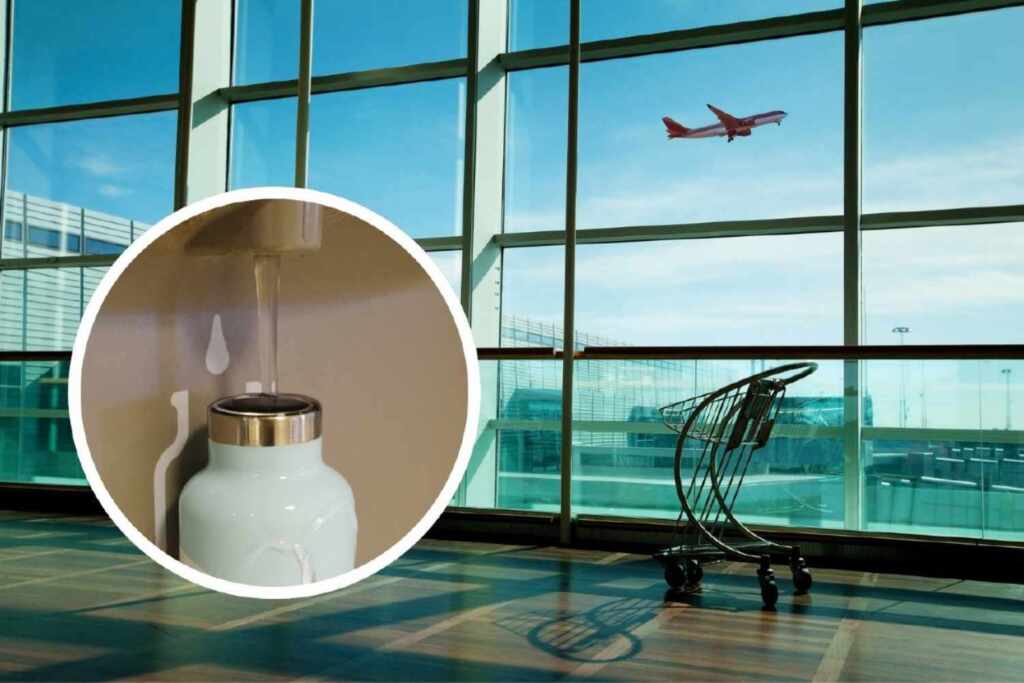 Free airport water: terminals where you can refill your bottle after security (reducing plastic waste)