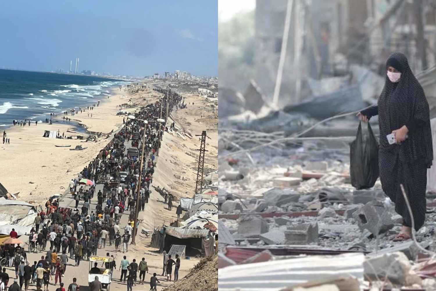 Gaza return amid rubble: thousands of Palestinians march home after ceasefire
