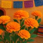 DIY crepe paper Cempasúchil: how to make the iconic flowers of Día de los Muertos