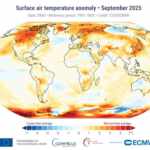September 2025 Was the Third Hottest on Record (While Glaciers Continue to Retreat)