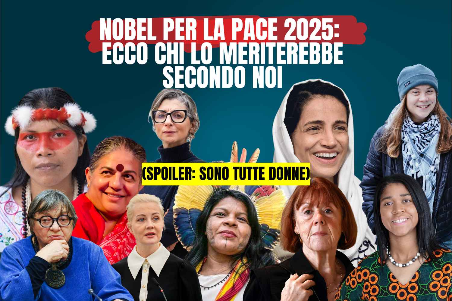 Nobel Peace Prize 2025: who deserves it according to us (spoiler: they're all women)