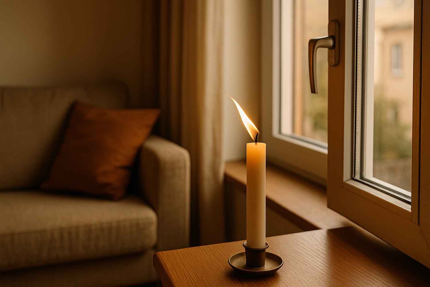 Drafts: candle test to find where your home wastes heat (and money on bills)